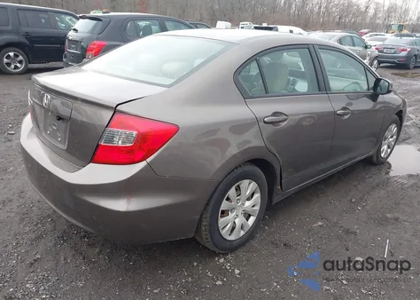 2012 Honda Civic Lx из США, поврежденный, VIN 2HGFB2F54CH578543